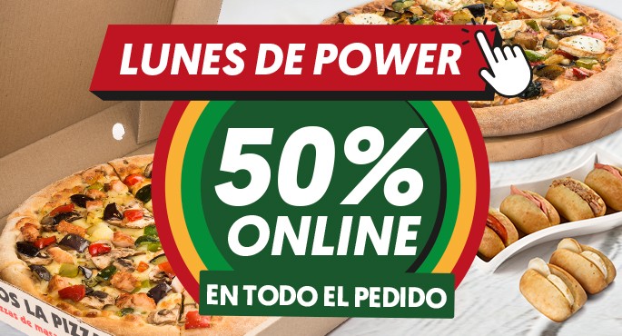 50% Online Lunes Power